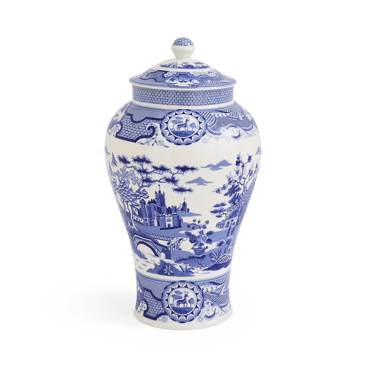Blue Italian Gothic Castle Vase image number null